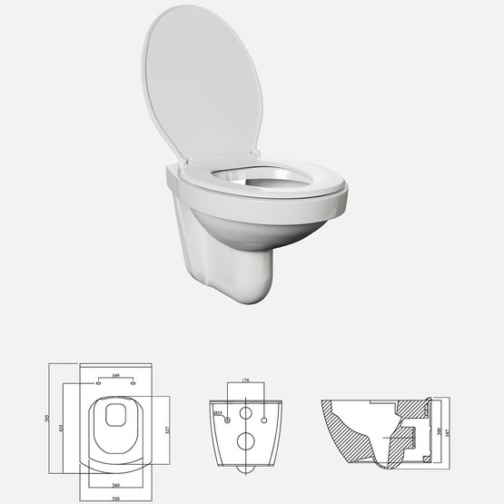 Stella Kanallı Asma Klozet