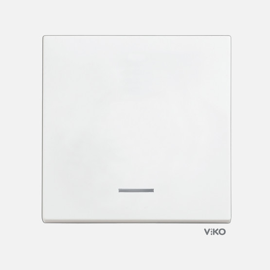 Viko Karre 55 Beyaz Işıklı Anahtar C1 Mekanizma