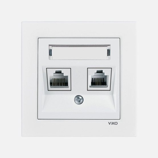 Viko Karre 55 Beyaz Etiketli D Numeris Cat5e+Cat3