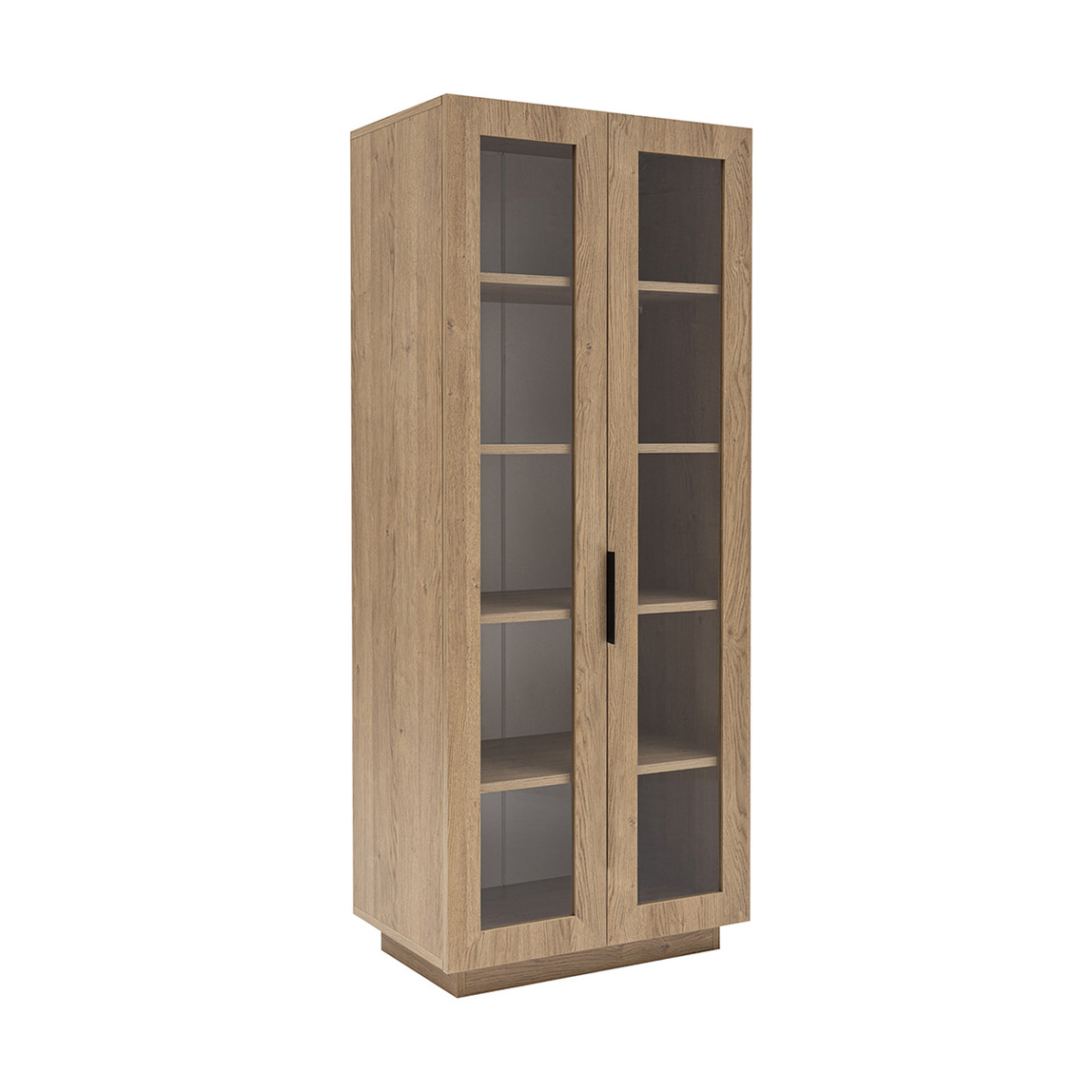    Luke Camlı Kitaplık 70cm Karina Meşe 