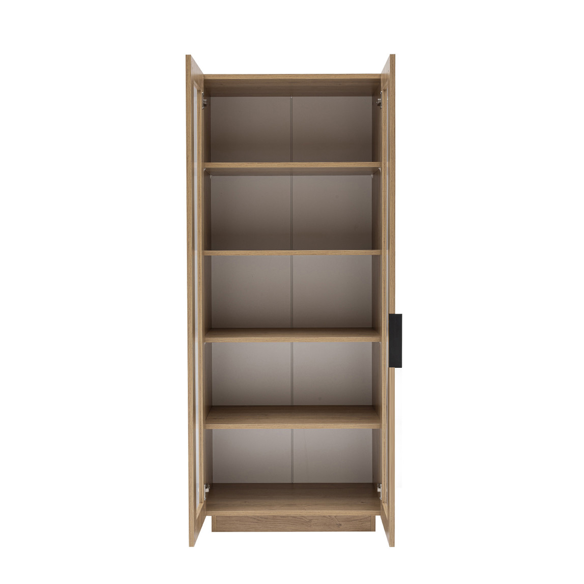    Luke Camlı Kitaplık 70cm Karina Meşe 