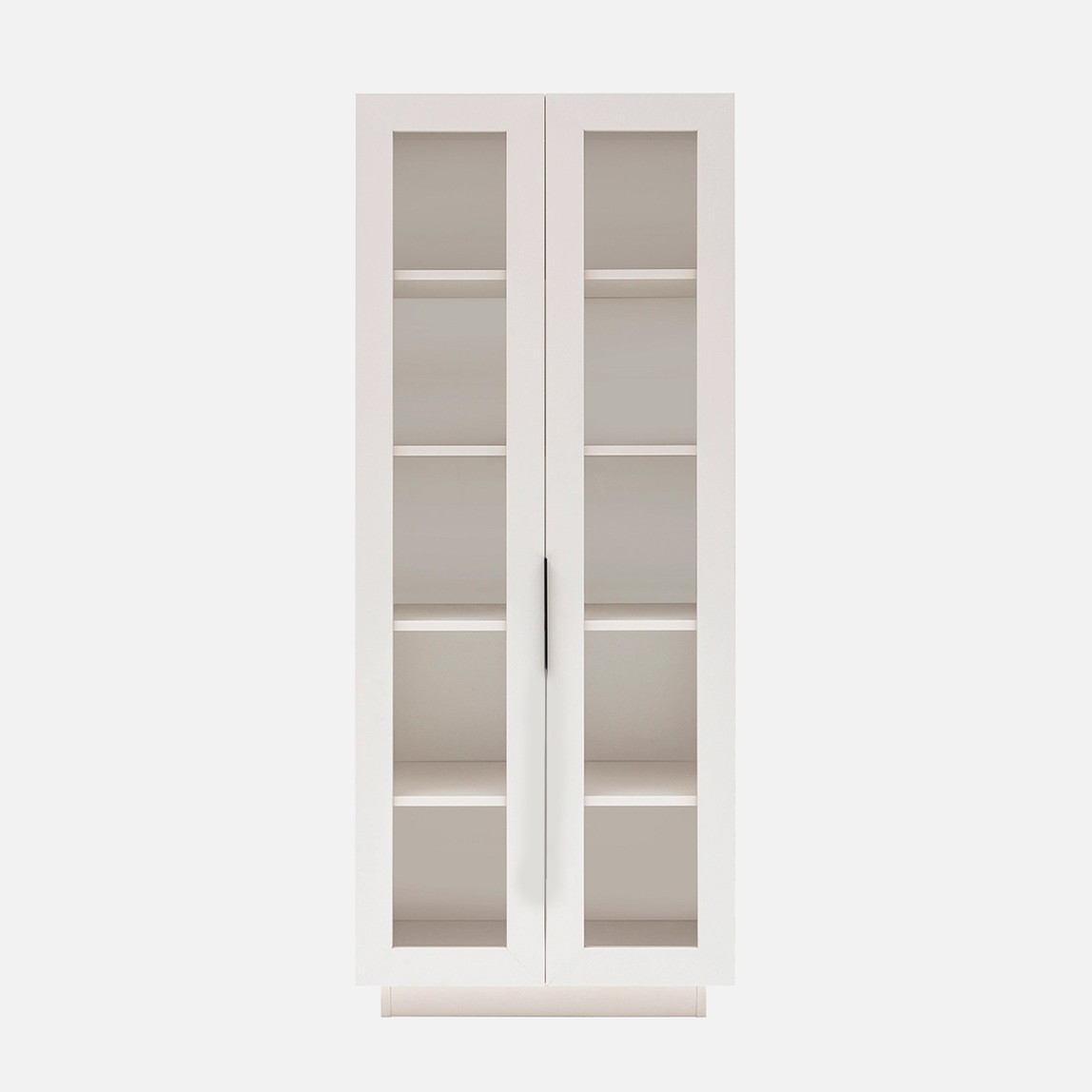    Luke Camlı Kitaplık 70cm Sedef Krem 