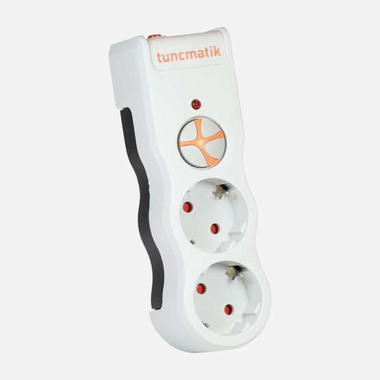 Tunçmatik İkili Akım Korumalı Priz Beyaz