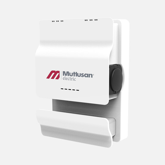 Mutlusan 7Kw 230V Girişli Monofaze Elektrikli Araç Şarj İstasyonu Soketli Rfid Kart Okuyuculu