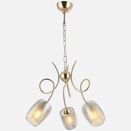 Lucea Berre 3'lü Avize Altın