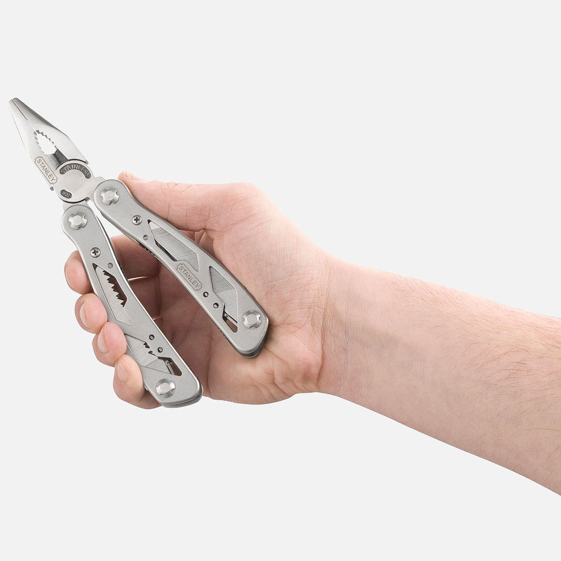    Stanley 12 Parça Aksesuarlı Çok Fonksiyonlu Pense + Bel Taşıma Çantası 