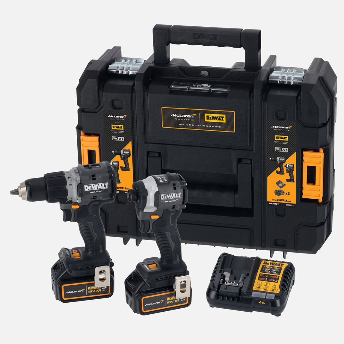    Dewalt DCK200MP2T-QW X Mclaren 18V XR 5.0 Ah. 2'li Akülü Vidalama Makine Seti 
