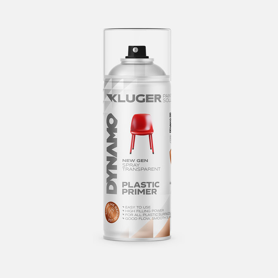 Kluger Dynamo Sprey Boya Plastik Yüzey Astarı Şeffaf 350 400 ML