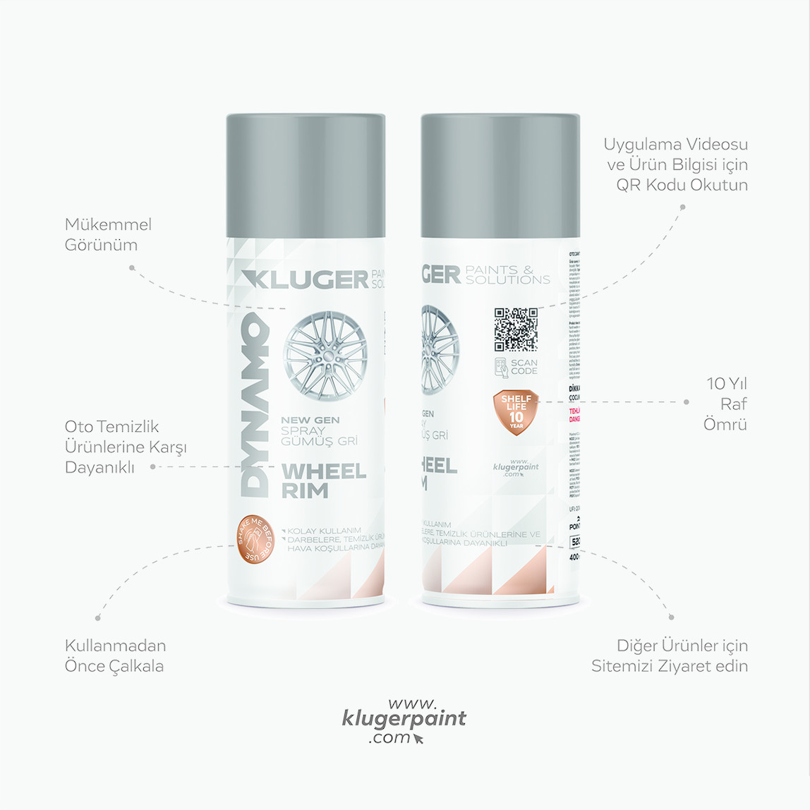    Kluger Dynamo Oto Jant Sprey Boya 512 400 ML 