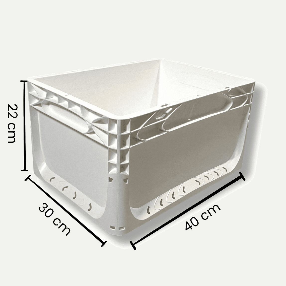    Euronorm Çok Amaçlı Taşıma ve Saklama Kasası Beyaz 21 lt 