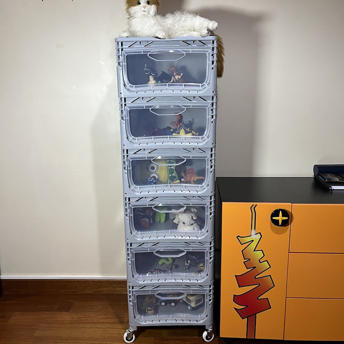    Alpin Magic Kombo 6R Tekerlekli Çok Amaçlı Raf Gri 