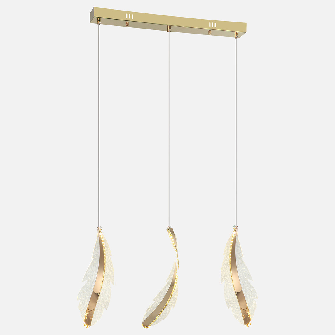    Lucea Miano Sıralı Üçlü Yaprak Motif Sarkıt 