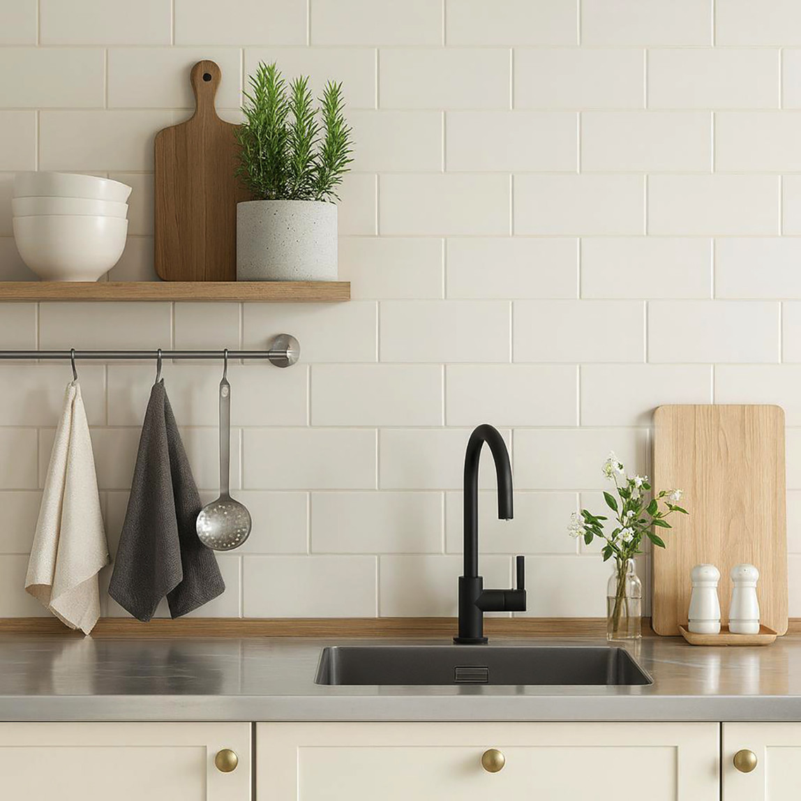    Çanakkale Seramik Tiny Pastel Beyaz Duvar Seramiği 10X20CM 1 Kutu: 0,76 M2
 