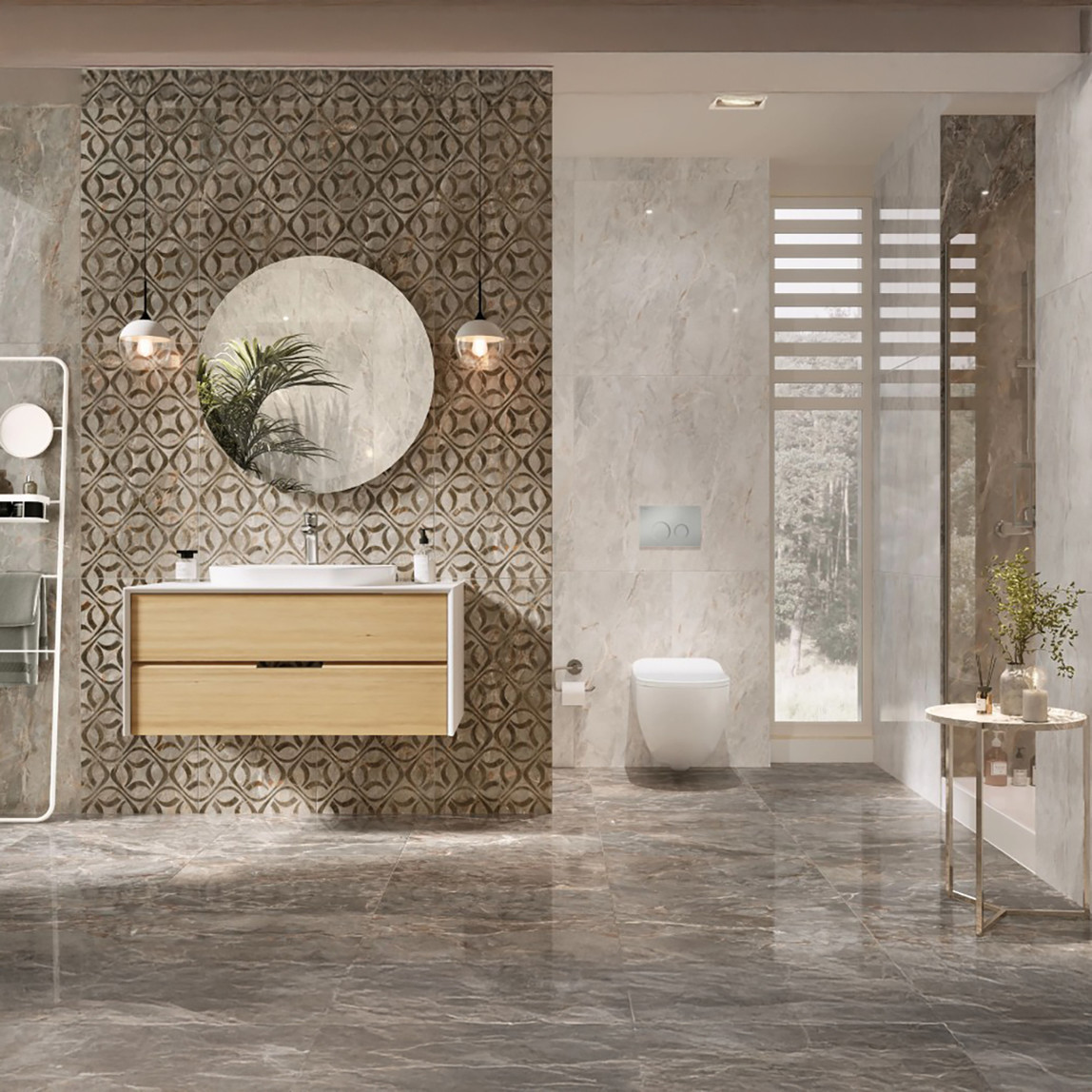    Çanakkale Seramik Sırlı Granit Vetra Taupe Parlak Yer Seramiği 59X59CM 1 Kutu: 1,75 M2 
 