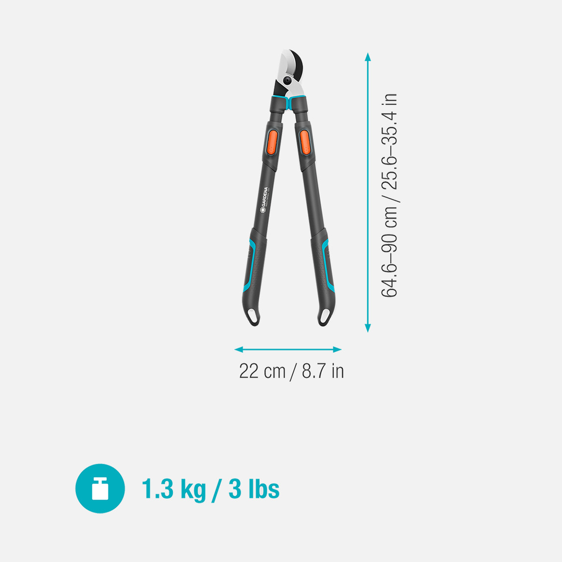    Gardena Dal Makası TeleCut Pro L (12041-20) 