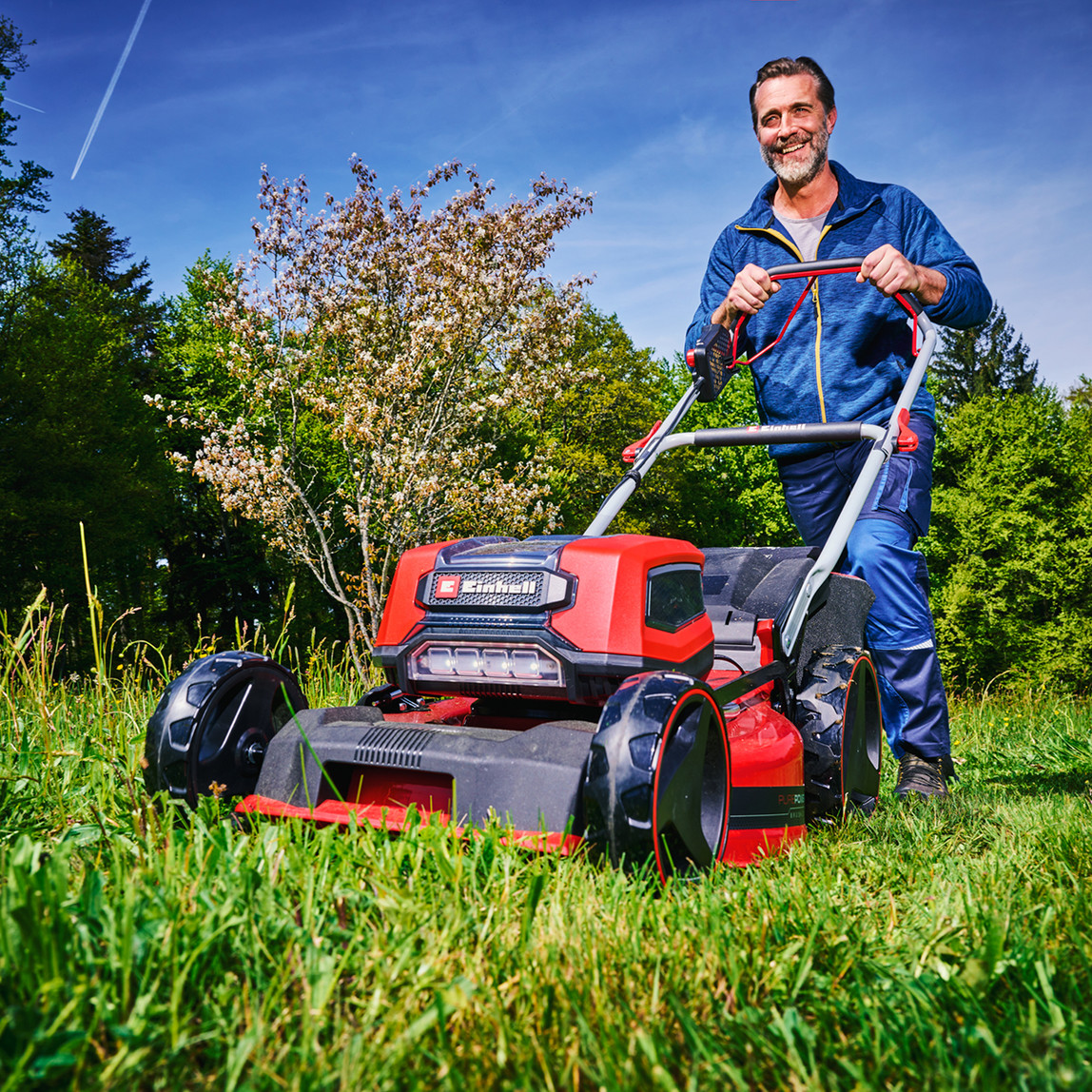    Einhell GP-CM 36/47 S Li BL (4x4,0 Ah) Akülü Çim Biçme Makinesi + GP-CT 36/35 Li BL Akülü Kenar Kesme Makinesi
 