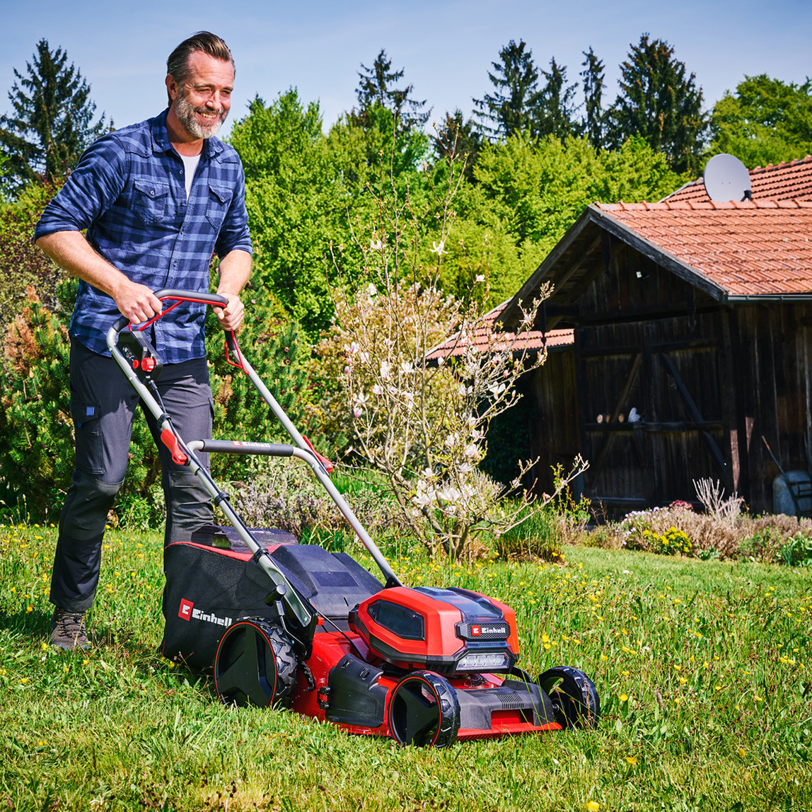    Einhell GP-CM 36/47 S Li BL (4x4,0 Ah) Akülü Çim Biçme Makinesi + GP-CT 36/35 Li BL Akülü Kenar Kesme Makinesi
 