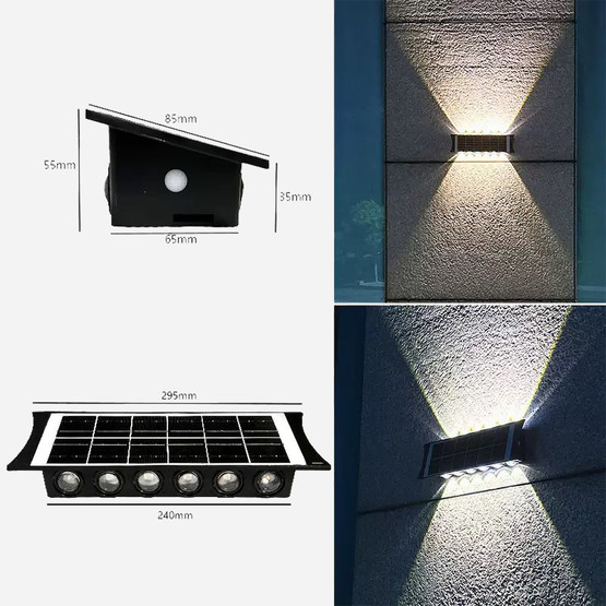 Çift Yönlü 2 Renkli Solar Duvar Apliği 