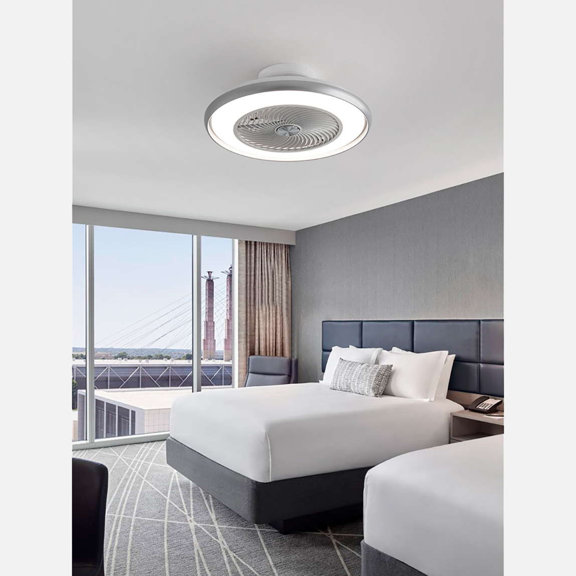    Dlc Araceli Tavan Vantilatörü Gümüş 55cm  Uzaktan Kumandalı 