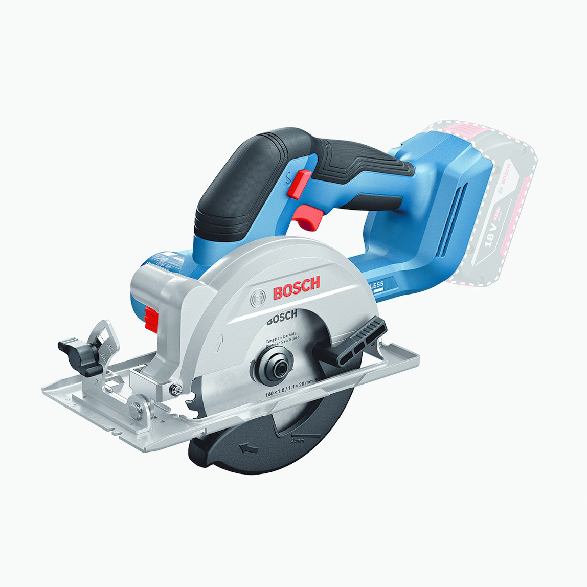    Bosch Profesyonel GKS 18V-51 Solo Akülü Daire Testere (Akü ve Şarj cihazı Dahil Değildir.) 