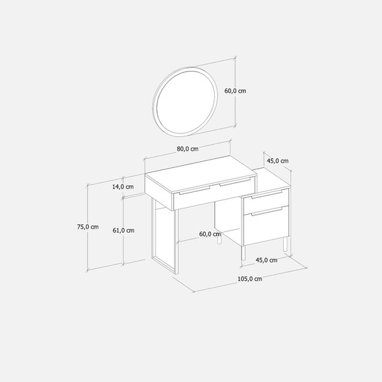 Fly Miranda Makyaj Masası
