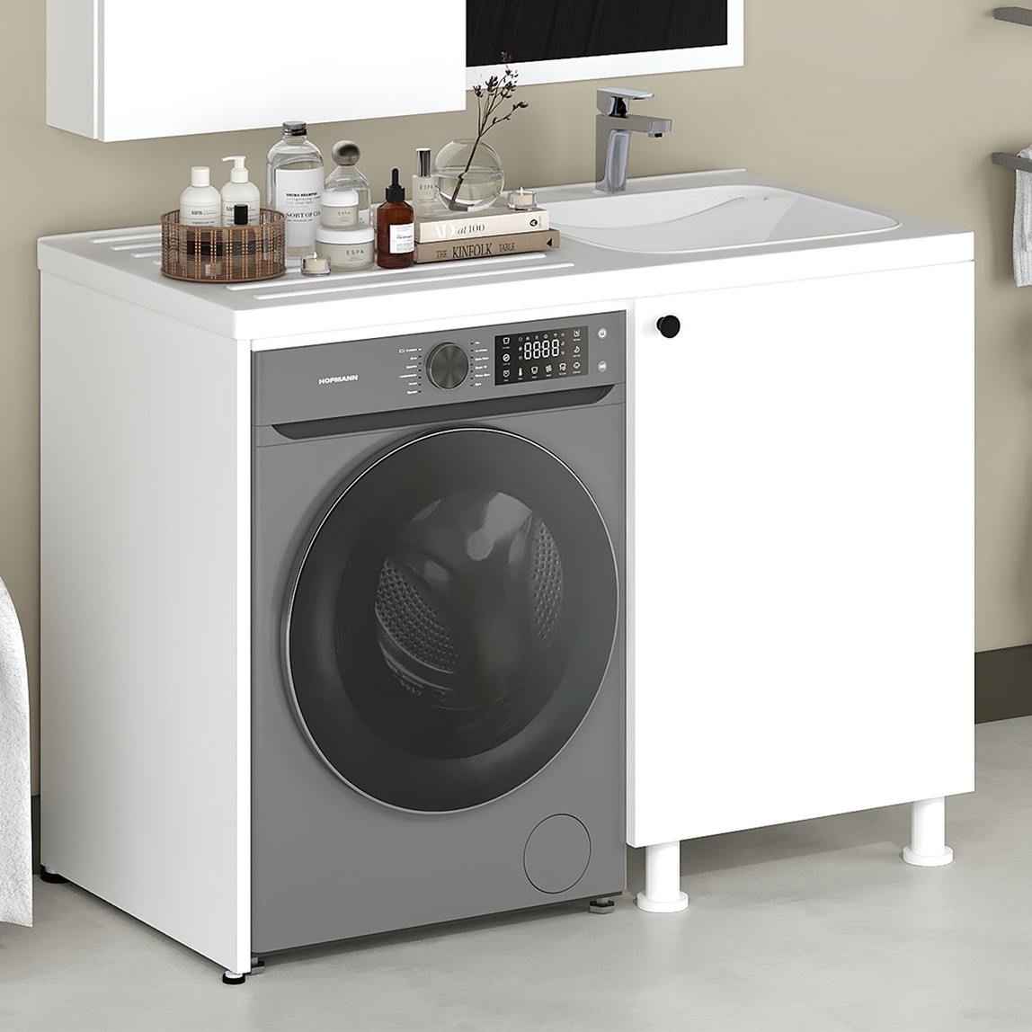    Fly Dune Lavabolu Banyo Dolabı 