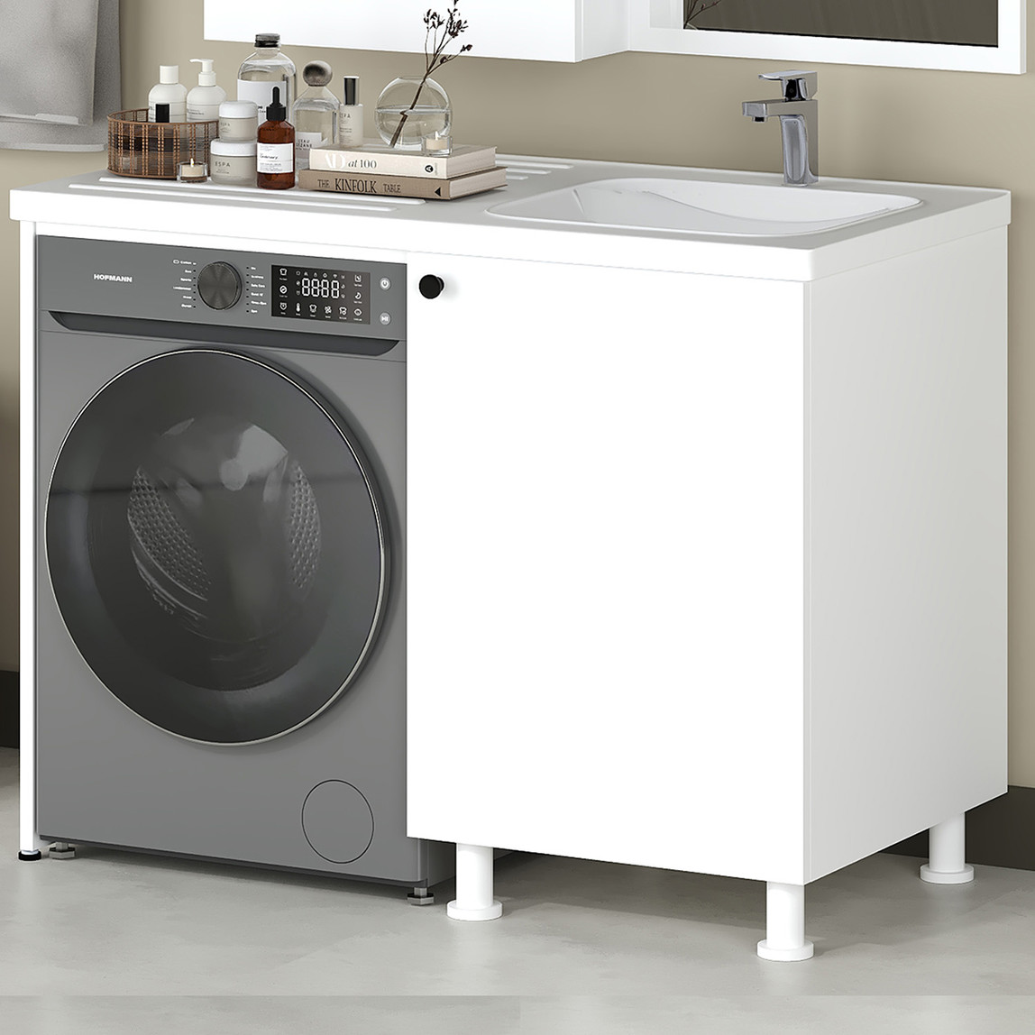    Fly Dune Lavabolu Banyo Dolabı 