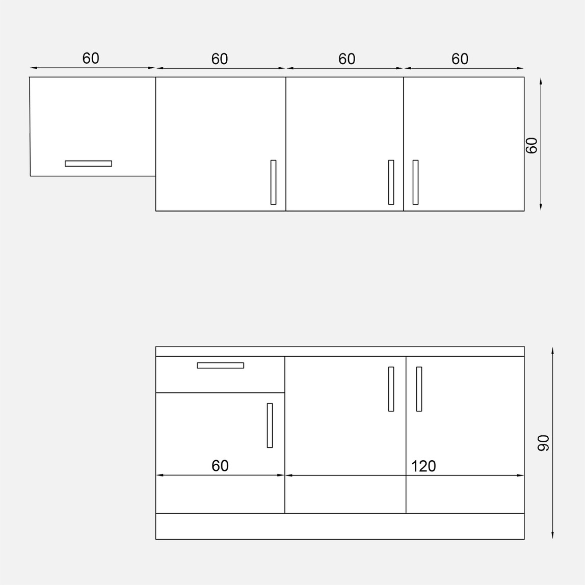    Fly Fiona Mutfak Dolabı 240cm 