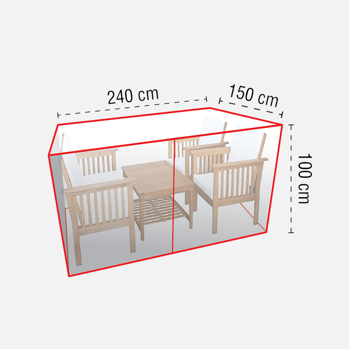    Homaks Laguna + Pauline Oturma Grubu Koruma Örtüsü 240x150  