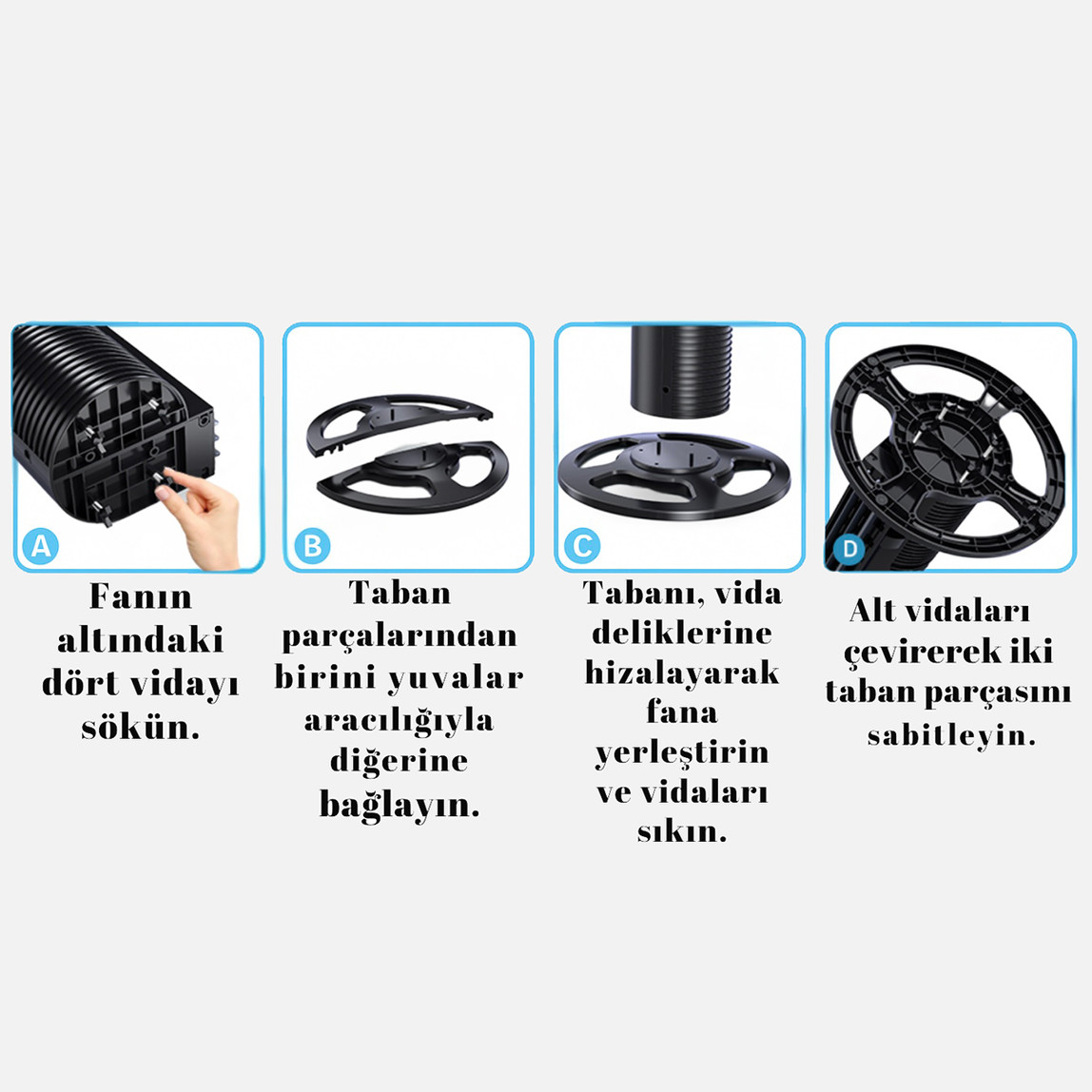    Dlc Kule Tipi Vantilatör 75Watt  Kumandalı 