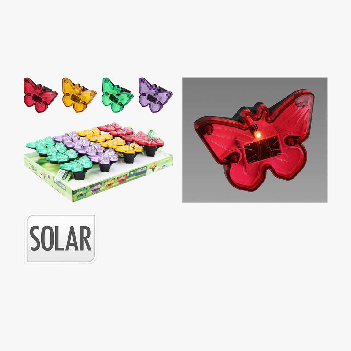    Kelebek Figür Led Solar Aydınlatma 