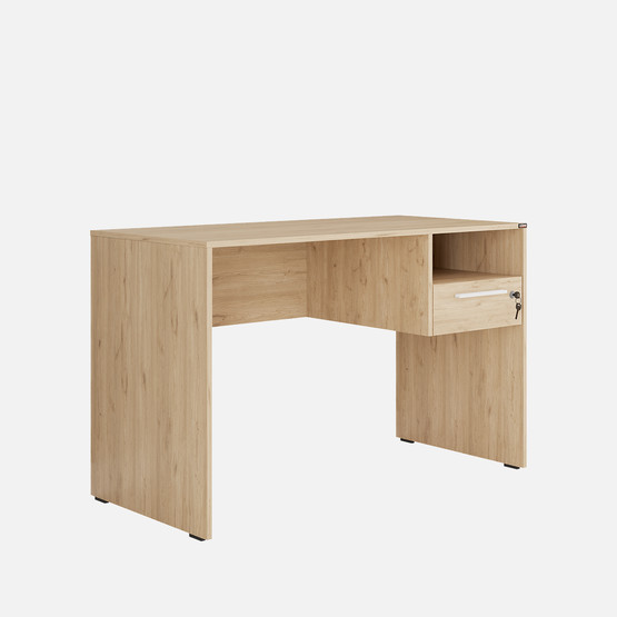 Adore Concept Kilitli Çekmeceli Çalışma Masası - Florida Meşe