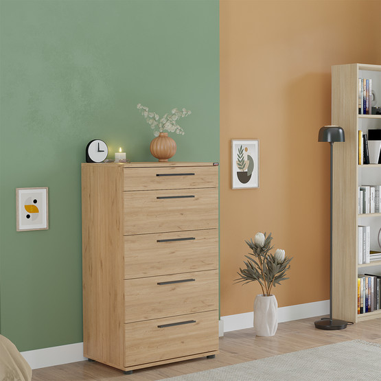 Adore Trendline 5 Çekmeceli Şifonyer Florida Meşe