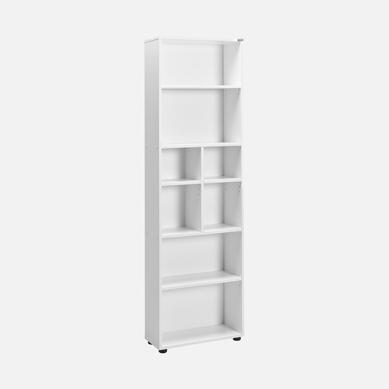 Adore White 8 Bölmeli Kitaplık-Mat Beyaz