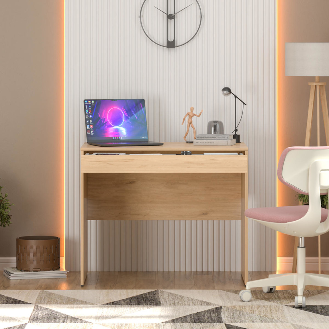    Adore Çekmeceli Çalışma Masası - Florida Meşe 