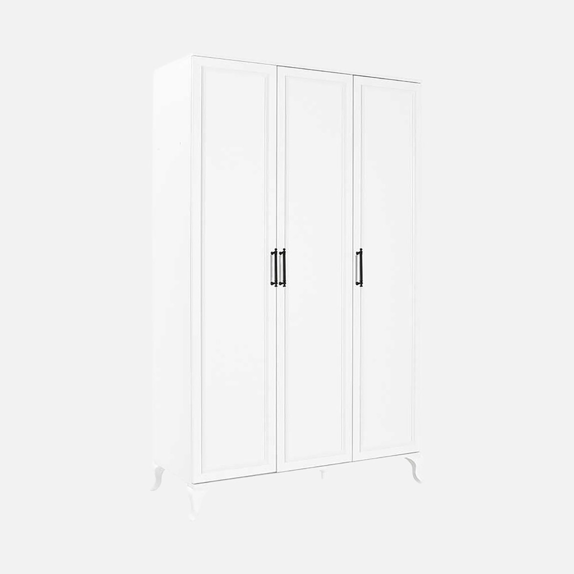    Adore Country 3 Kapaklı Gardırop-Mat Lake Beyaz  