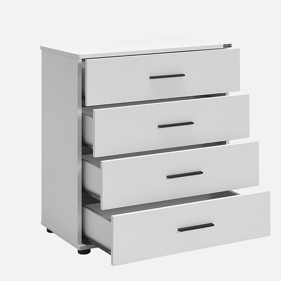 Adore White 4 Çekmeceli Şifonyer - Mat Beyaz