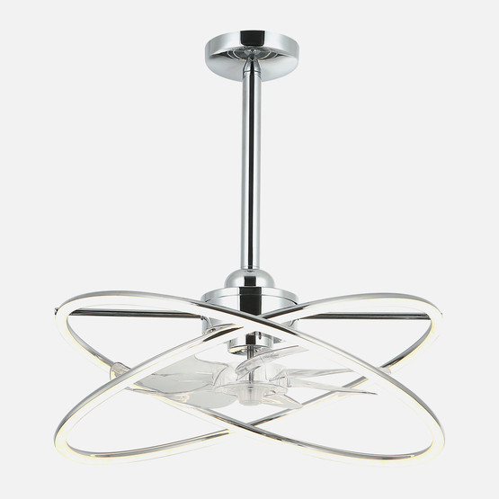 Lucea Mianes 01 Fanlı Led Avize Krom