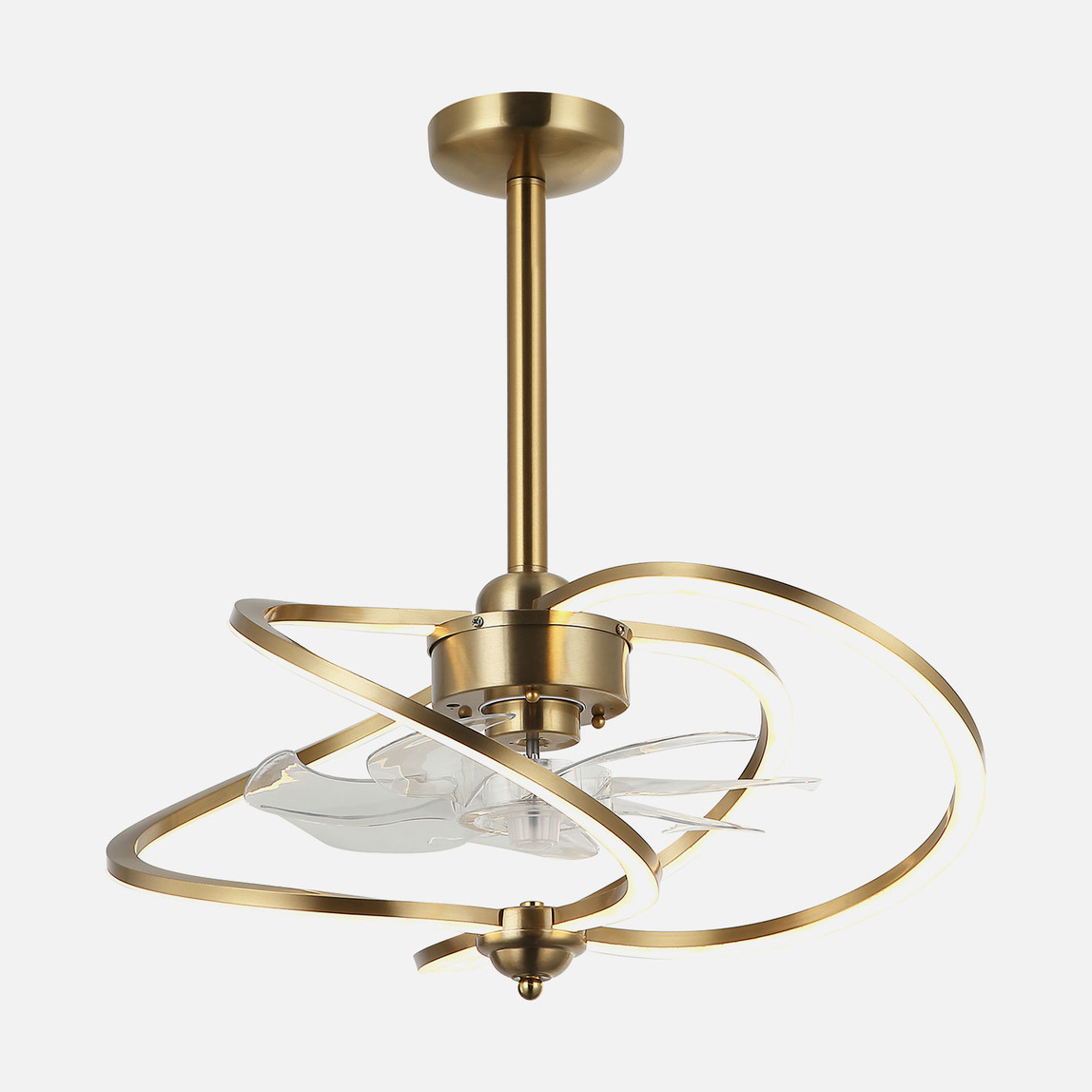    Lucea Mianes 02 Fanlı Led Avize Altın 