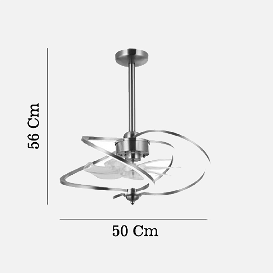    Lucea Mianes 02 Fanlı Led Avize Altın 