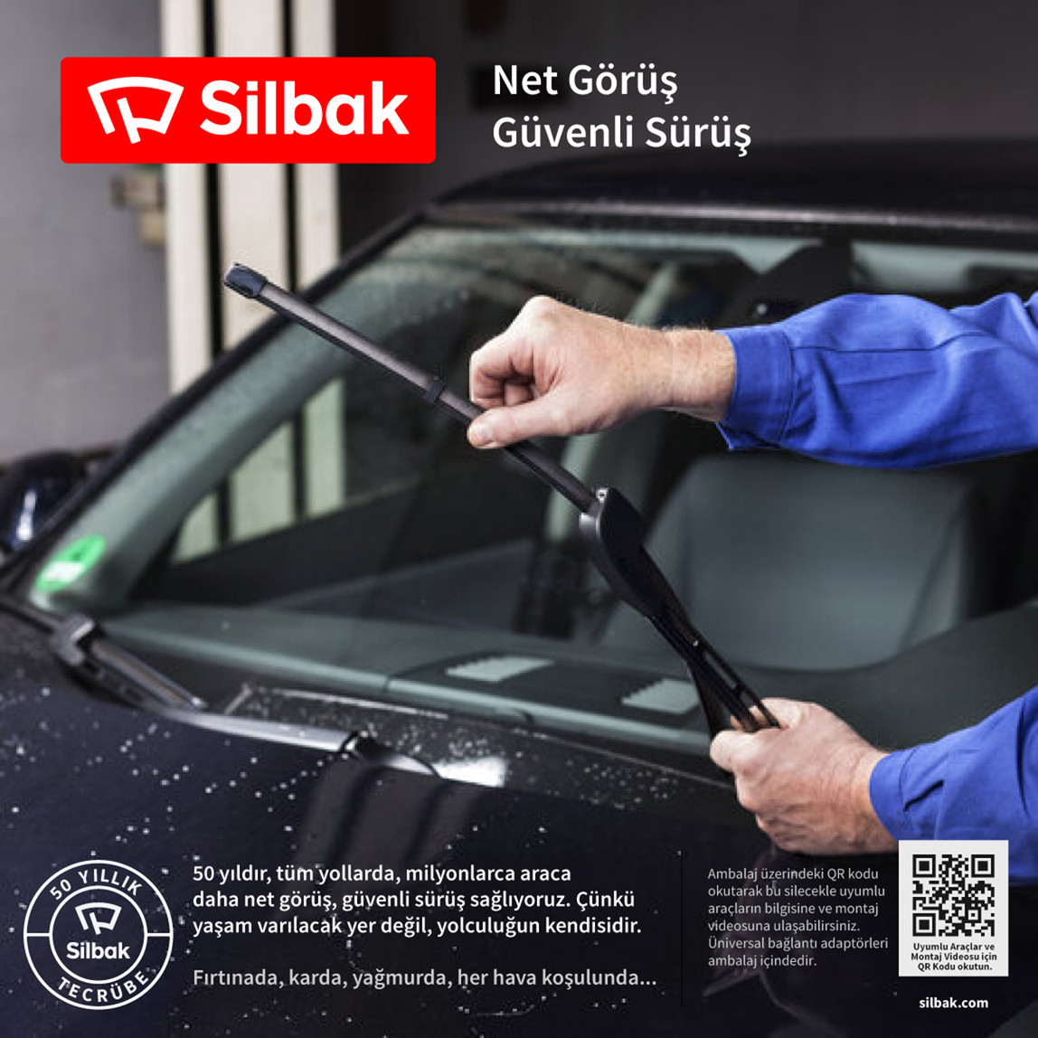    Silbak Oto Ön Cam Sileceği 450 mm 