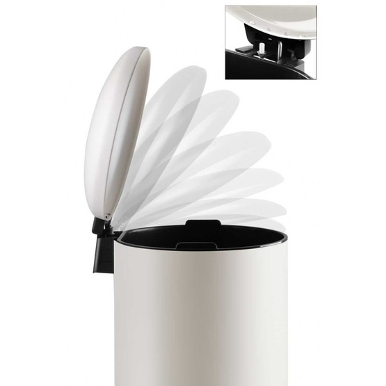 Bombe Kapaklı Çöp Kovası 30L Mat Bej