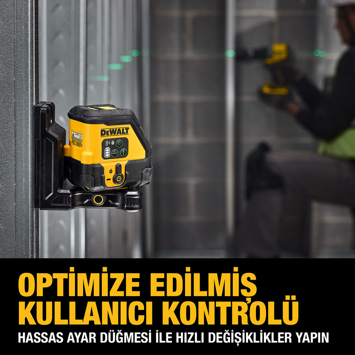    Dewalt DCLE14201GB-XJ Yeşil Çizgi Otomatik Lazer Hizalama 