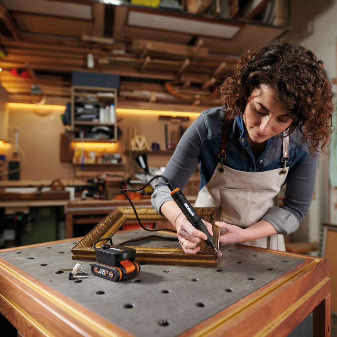    Worx WA7160 MAKERX 20Volt HUB Devir Ayarlı Adaptör (Akü ve Şarj Cihazı Dahil Değildir) 