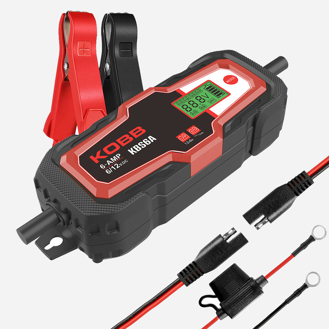    Kobb KBS6A 6/12V 150A Dijital Akü Şarj ve Akü Bakım Desülfatör Power Supply 