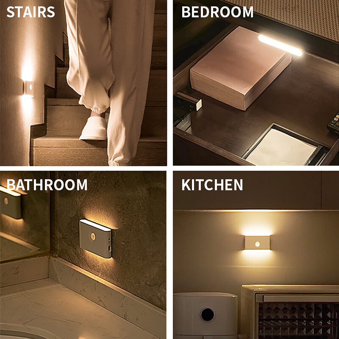    Dlc Led Usb Şarjlı Sensörlü Yatay Aplik 