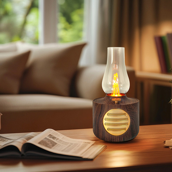 Dlc Led Usb Şarjlı Gaz Lambası Müzik Çalar