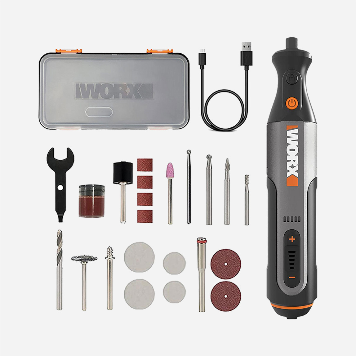    WORX WX106 8Volt Kalem Tipi Devir Ayarlı Profesyonel Gravür Makinesi ( 21 Parça Aksesuarlı) 