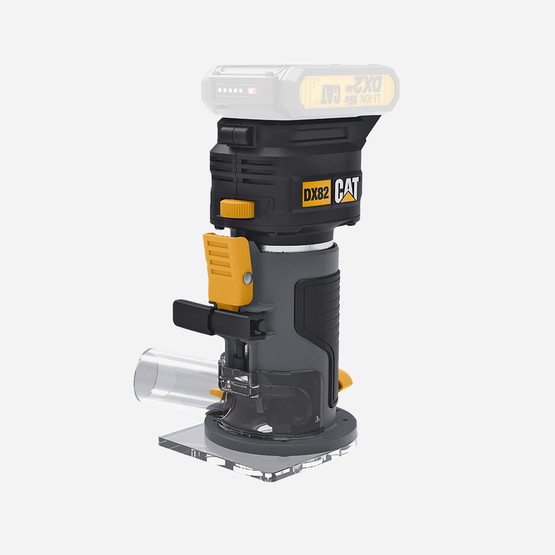 CAT DX82B.3 18Volt Şarjlı Kömürsüz 6mm Devir Ayarlı Profesyonel Avuç İçi El Frezesi Formika Tıraşlama (Akü ve Şarj Cihaz