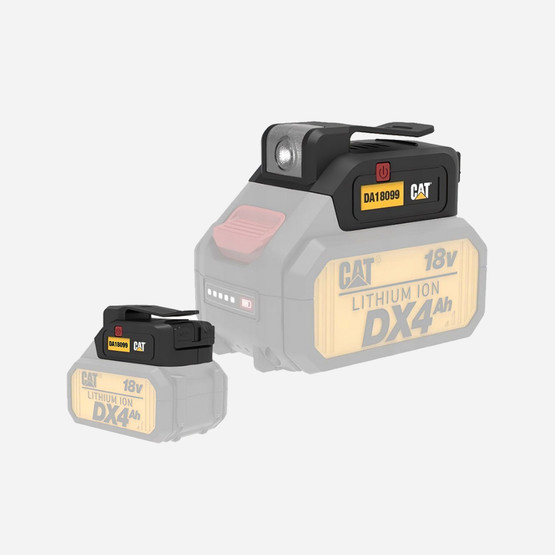 CAT DA18099 18Volt 2A Çift Çıkışlı USB Port + LED Fener (Akü Dahil Değildir)